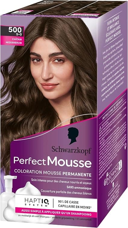 Schwarzkopf Perfect Mousse Permanent Foam Hair Color, Ammonia-Free, 93 g - Image 1
