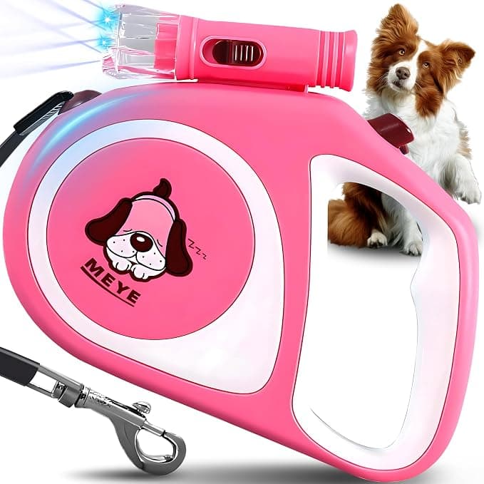 Retoo 5m Roll-Up Dog Lead for Small and Large Dogs, Flexible Band for Right Walks, Comfortable Handle, Sturdy Dog Walking Lead Quality Lead - Image 1