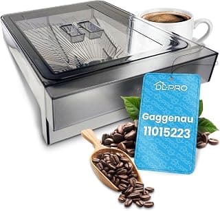 DL-pro Récipient à grains pour Bosch Siemens Neff Gaggenau 11015223 - Kit avec couvercle + joint pour machine à café automatique