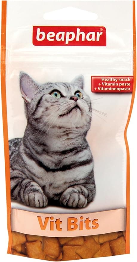 BEAPHAR VIT-Bits Vitamin Enriched Cat Treats – Complementary Food – Contains Taurine – Provides Wellness and Vitality – Resealable Bag with Zip – 35 g - Image 1