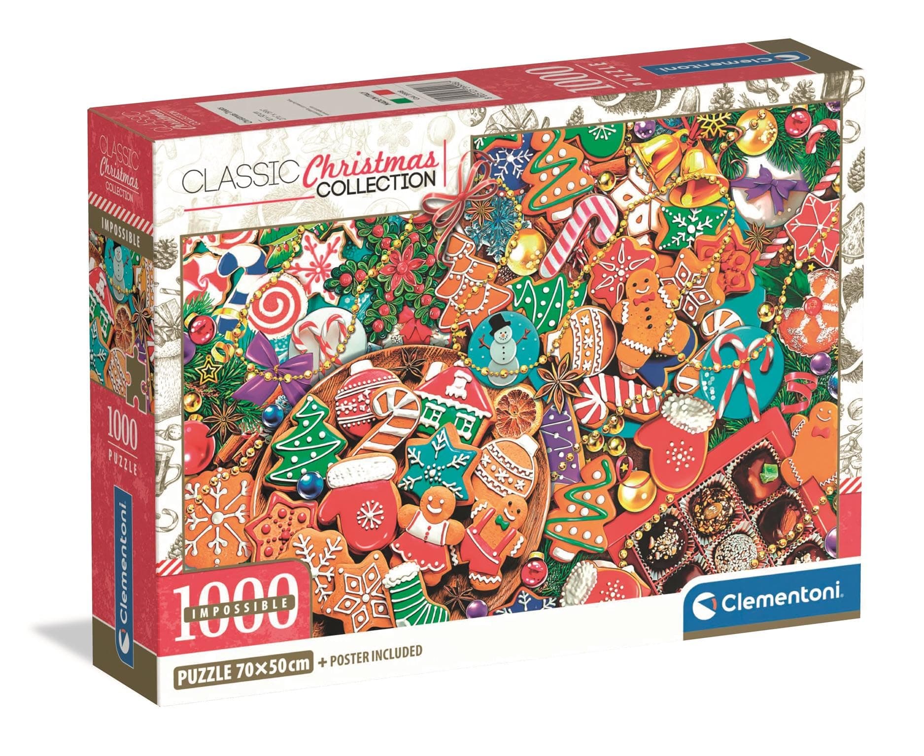 CLEMENTONI, PZL 1000 Impossible Christmas Treats Compact, 39998 - Image 1