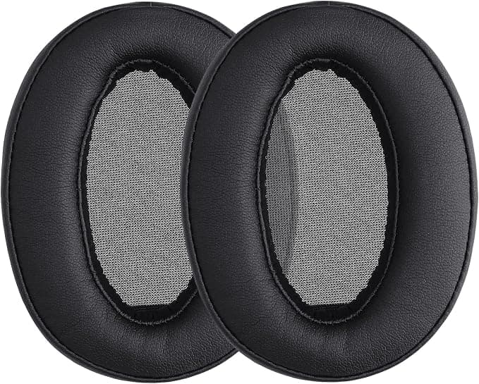 kwmobile 2 x Foam Ear Pads Compatible with Sony WH-H910N Headphones Black - Image 1
