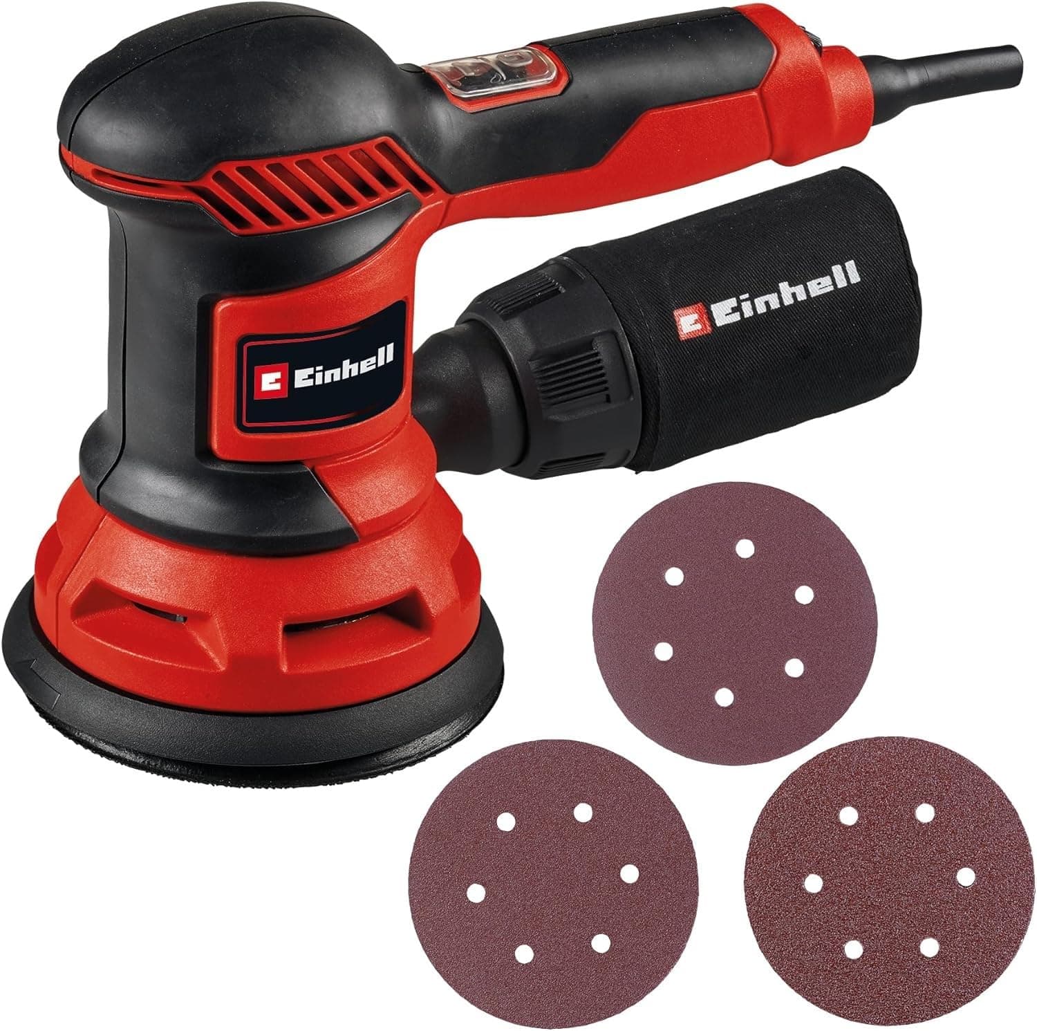 Einhell Einhell Orbital sander TC-RS 425 E (425 W, Ø 125 mm, max. speed 26,000 oscillations/min) Comes with 3 sanding sheets