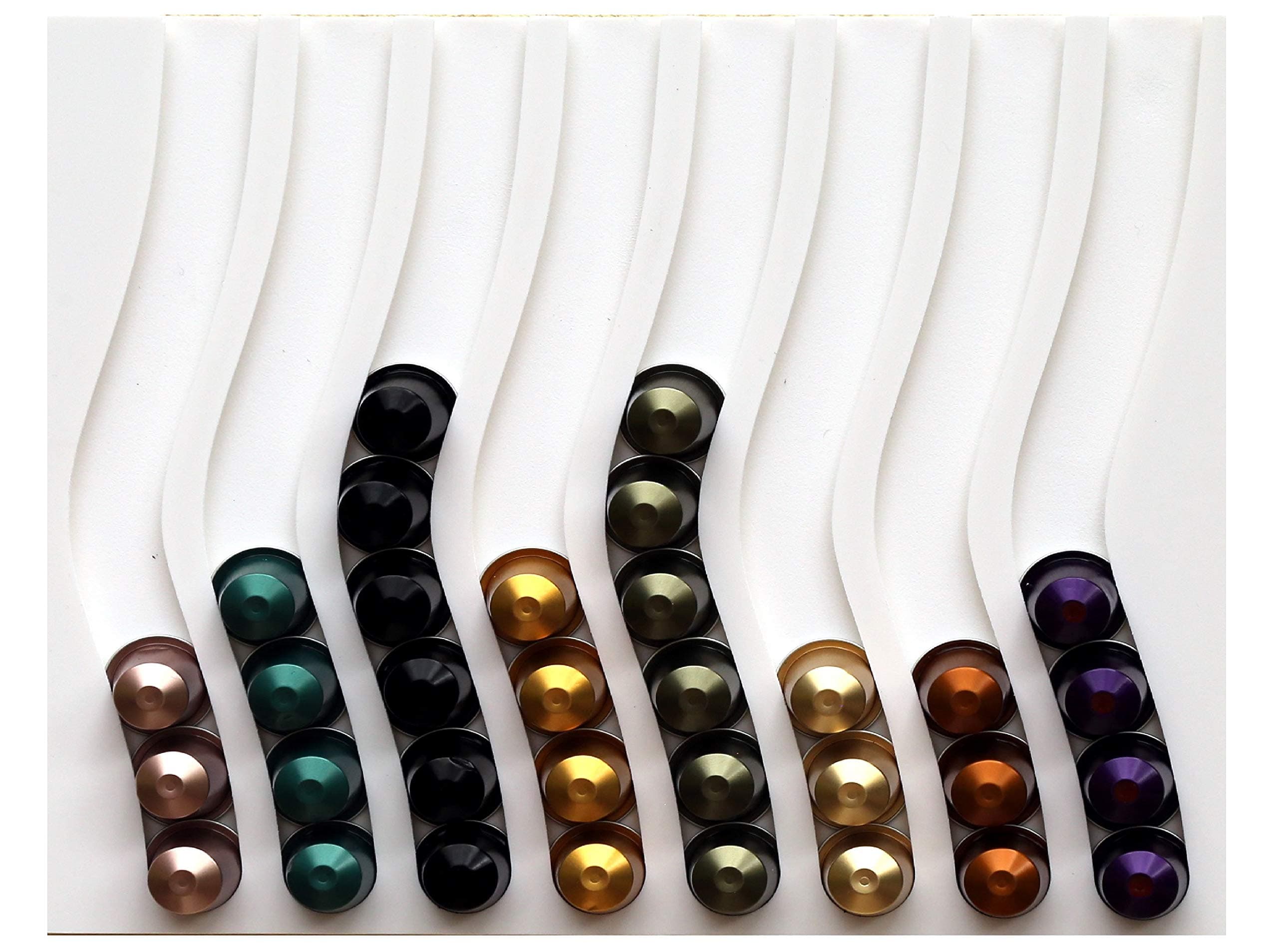 Capsule Holder Display Dispenser Compatible with Nespresso 8B Capsules 38 x 33 x 1 cm - Image 1
