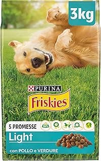 Friskies Purina Light Croquettes Chiens avec Poulet et Légumes, 4 Boîtes de 3 kg