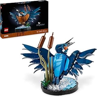 Lego Icons Le Martin-pêcheur - Maquette pour Adulte Amoureux des Oiseaux - Décoration pour la Maison ou Le Bureau - Activité Manuelle - Idée de Cadeau pour Femme ou Homme 10331