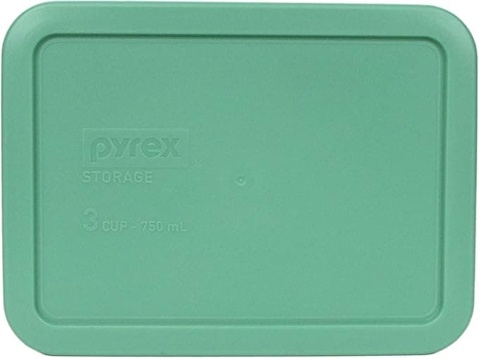 Pyrex Pyrex 7210-PC Rectangular 3 Cup Storage Lid for Glass Dish (1, Light Green) Pyrex