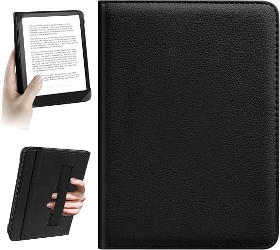 HoYiXi Universal Funda 6.8'' 7'' E-Book Reade Compatible with Kindle Paperwhite/Kobo/BOOX T68/iReader Ocean/Sony,6.8"-7" eReade Protective Cover Case, Elastic Rope, - Image 1