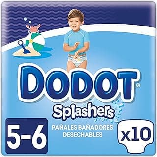 Dodot Splashers Lot de 10 couches de bain jetables à partir de 14 kg