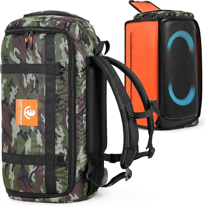 LICHIFIT Portable Storage Bag for JBL PARTYBOX 320 Bluetooth Speaker Protective Cover for Bluetooth Speaker, Camouflage - Image 1