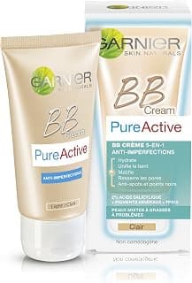 Garnier Pure Active Bb Crème 5-en-1 Anti-imperfections Claire 50 ml - Lot de 2