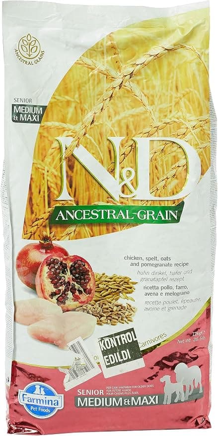 N&D ANC.Dog Senior Med/Max P bag/12kg liment FARMINA - Image 1