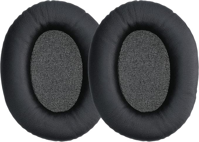 kwmobile 2 x Ear Pads Compatible with Kingston HyperX Cloud II 2 / Cloud III 3 / III S / 3S - Foam Ear Pads for Headphones - Black - Image 1