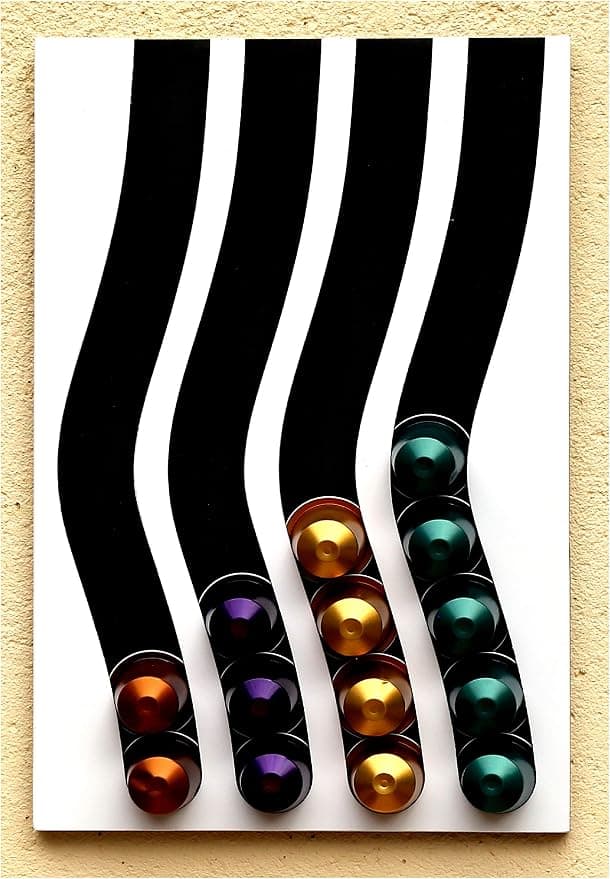 Capsule Dispenser Compatible with Nespresso 4N Capacity 40 Capsules, Pods 33 x 21 x 1 cm - Image 1