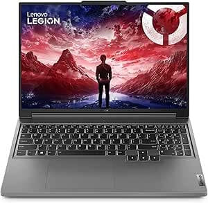 Lenovo Legion Slim 5 16ARP9 - Gaming Laptop 16 Inch WQXGA 165Hz (AMD Ryzen 7 7435HS, 16GB RAM, 512GB SSD, NVIDIA RTX 4060 8GB, Windows 11 Home) AZERTY Backlit Keyboard - Grey