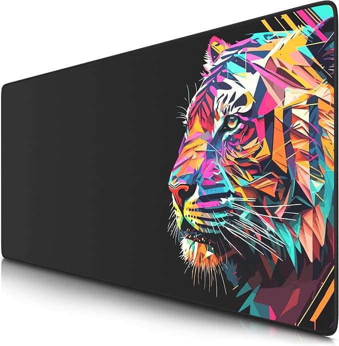 TITANWOLF - XXL Gaming Mouse Pad 900 x 400 mm, Mouse Pad Mat, Extra Large Fabric Gaming Desk Pad, Non-Slip Base, High Precision and Speed for Roccat Razer Logitech Keyboard Mouse - Image 1