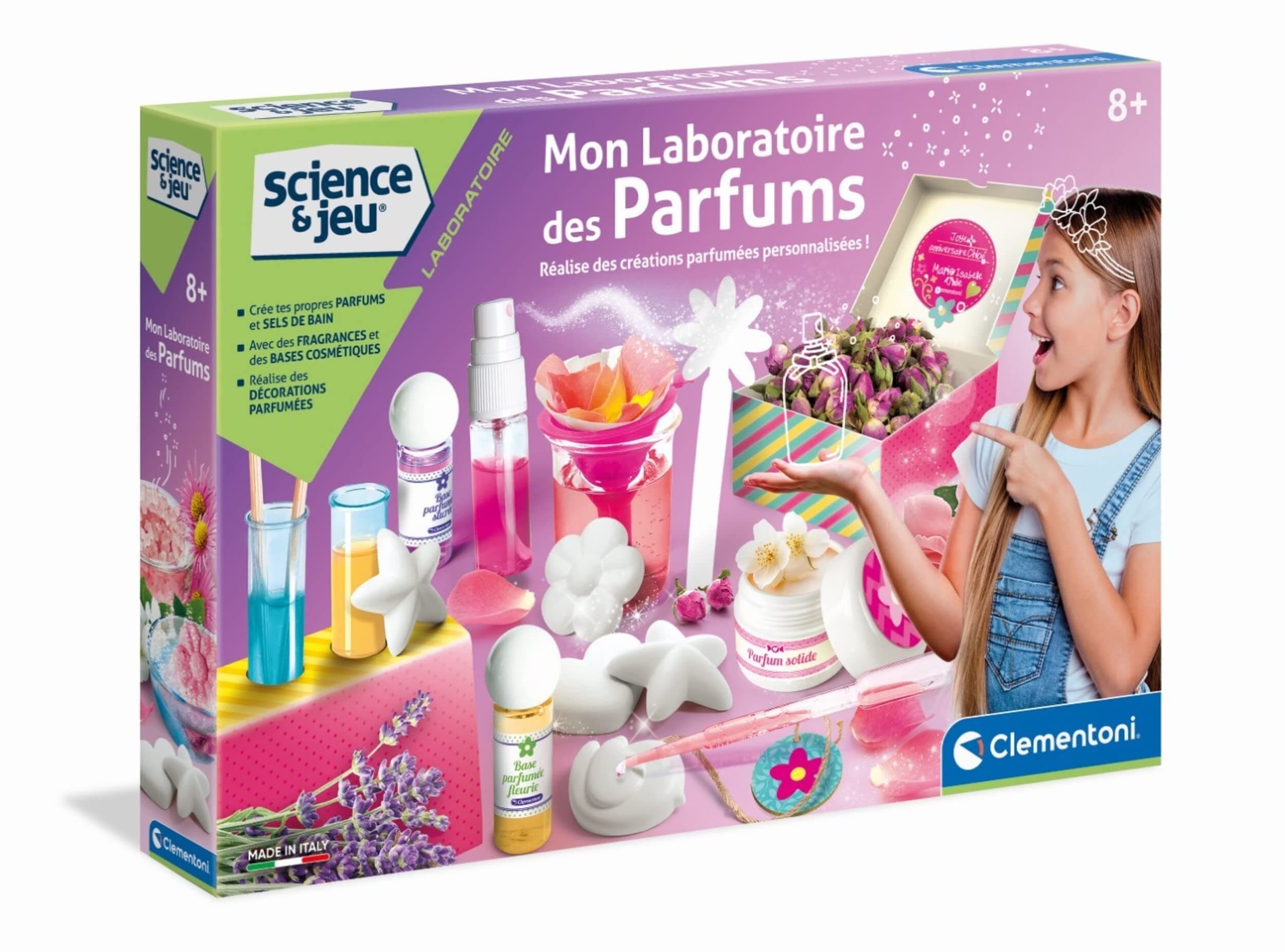Clementoni Clementoni - 52278 - Science and Play - Mon Laboratoire des Parfums - Scientific Game - Personalized Scented Creations - Fragrances and Cosmetic Basics - Game for Children from 8 years old