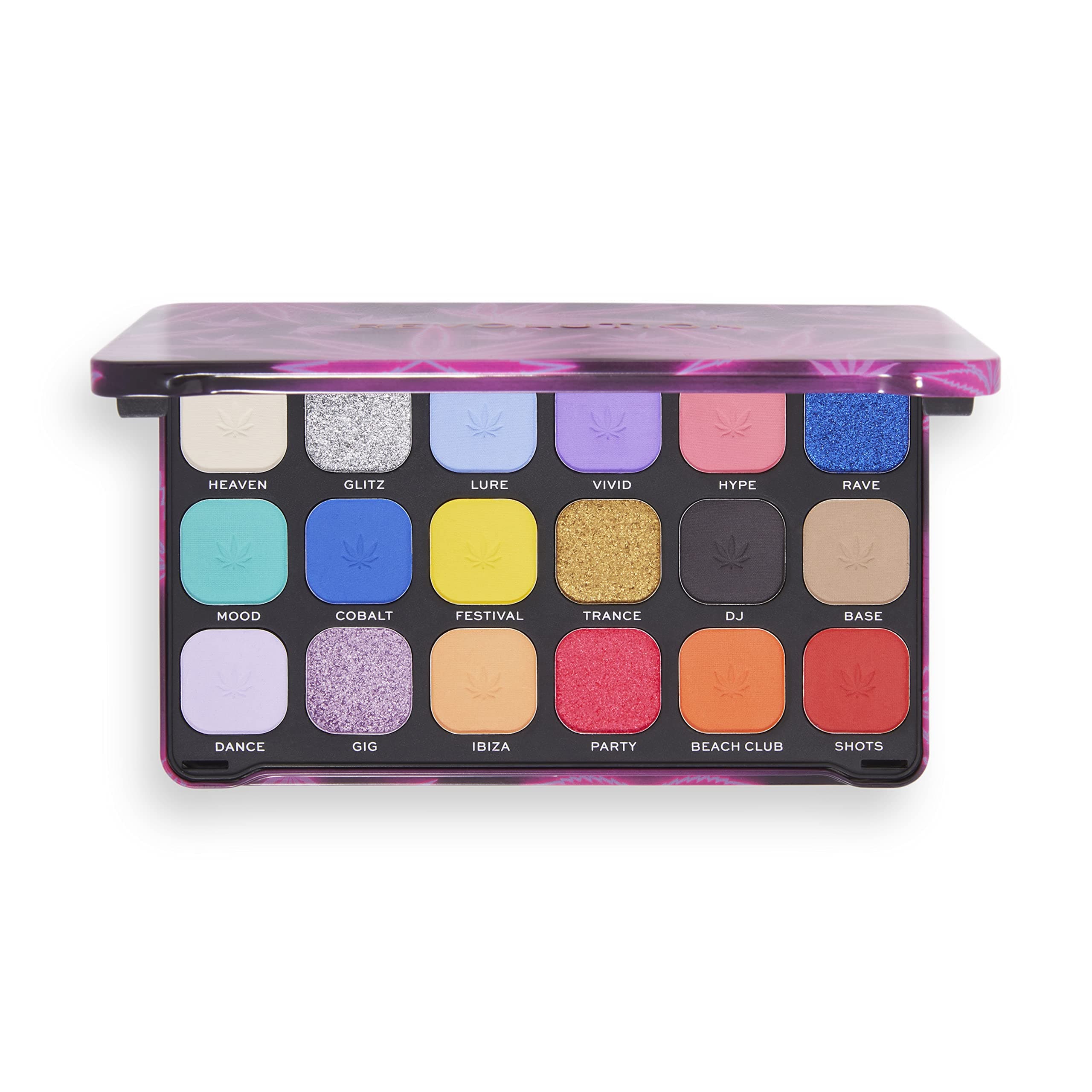 Makeup Revolution, Forever Flawless Eyeshadow Palette, Good Vibes Hype, 18 Shades, 0.7 oz - Image 7