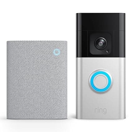 Ring Sonnette vidéo sans fil Pro (Battery Video Doorbell Pro) + Chime (3e gén.) | sonnette-caméra sans fil | Détection de mouvements 3D, vision nocturne couleur | Essai de 30 jours à Ring Home