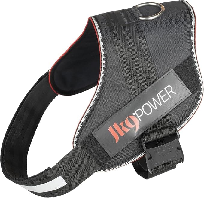 Julius-K9 Red Line Dog Harness with Patches without Handle Size 2XL / 3 Red Line - Image 1