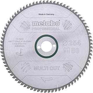 metabo Metabo lame de scie Multi Cut - Professional, 254 x 2,4/1,8 x 30, Z80 FZ/TZ, 5° nég. – 628223000 – Utilisation universelle pour matériaux exigeants