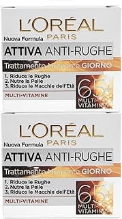 L'Oréal Paris Age Perfect 65+ Anti-Rides Crème Jour Soin Nourrissant Multi-Vitamines pour Peaux Matures - 2 Pots de 50ml