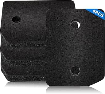 Miele 4 Pieces Miele T1 Dryer Filter Basic Filter for Miele 9164761 Tumble Dryer Filter, 207 x 157 x 30 mm, Replacement Sponge Filter Accessory for Tumble Dryers