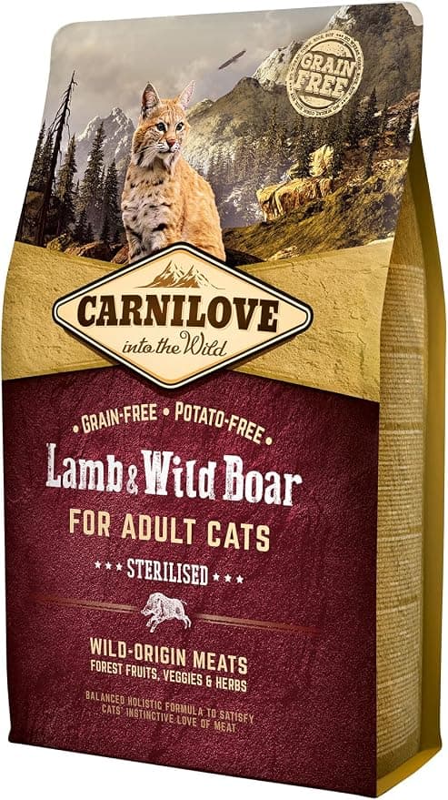 Carnilove - Complete food for Sterilized Cat Lamb/Boar - 2 kg - Image 1