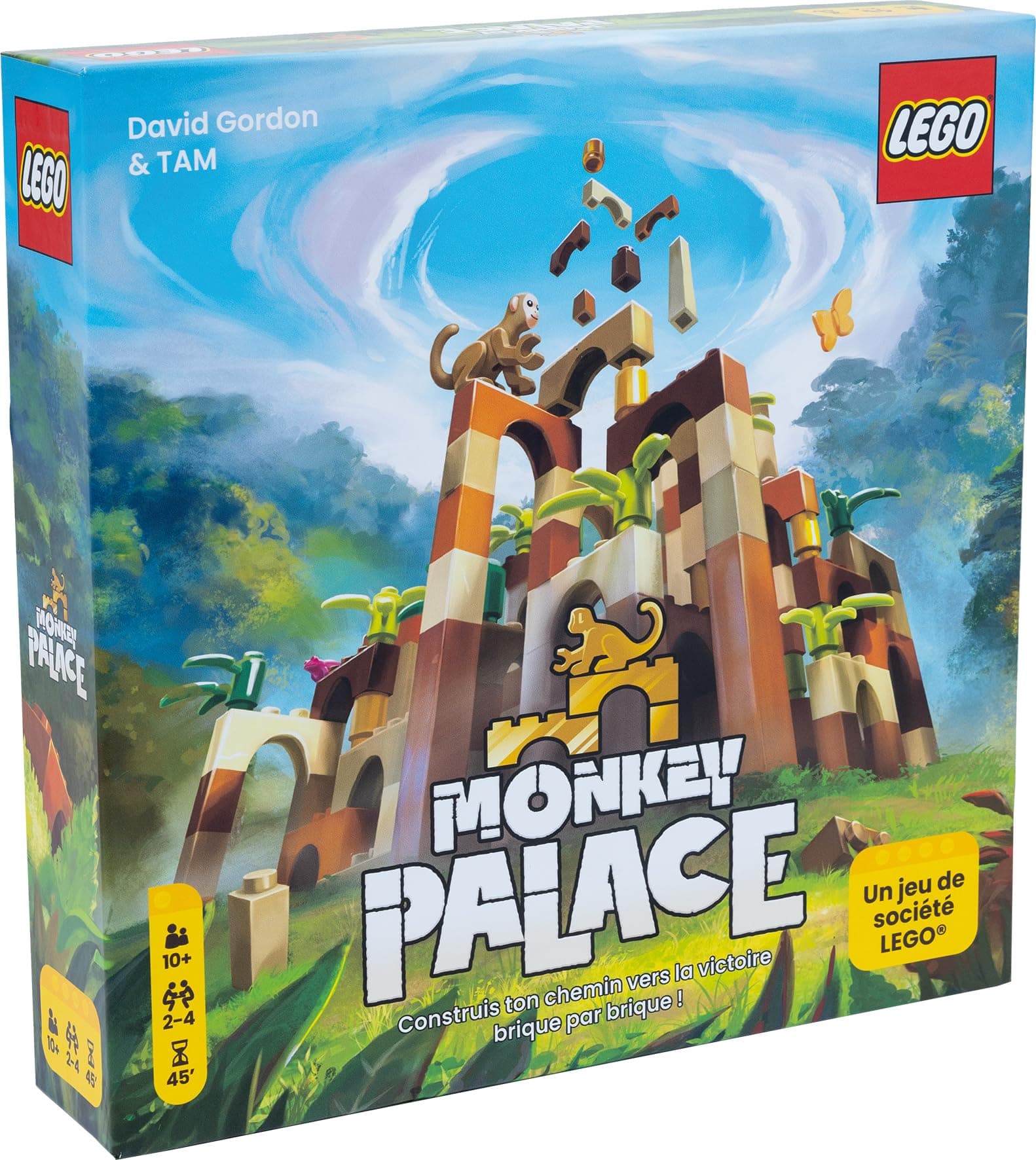 Asmodee – Lego® Monkey Palace – Board Game for Children from 10 Years – Build Your Way to Victory Brick by Brick – 2 to 4 Players – 45 Min Game – French Version – Dotted Games - Image 1