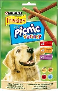 Purina Friskies Picnic Variety, Snacks, récompenses, friandises pour Chiens, 8 sachets de 126 g