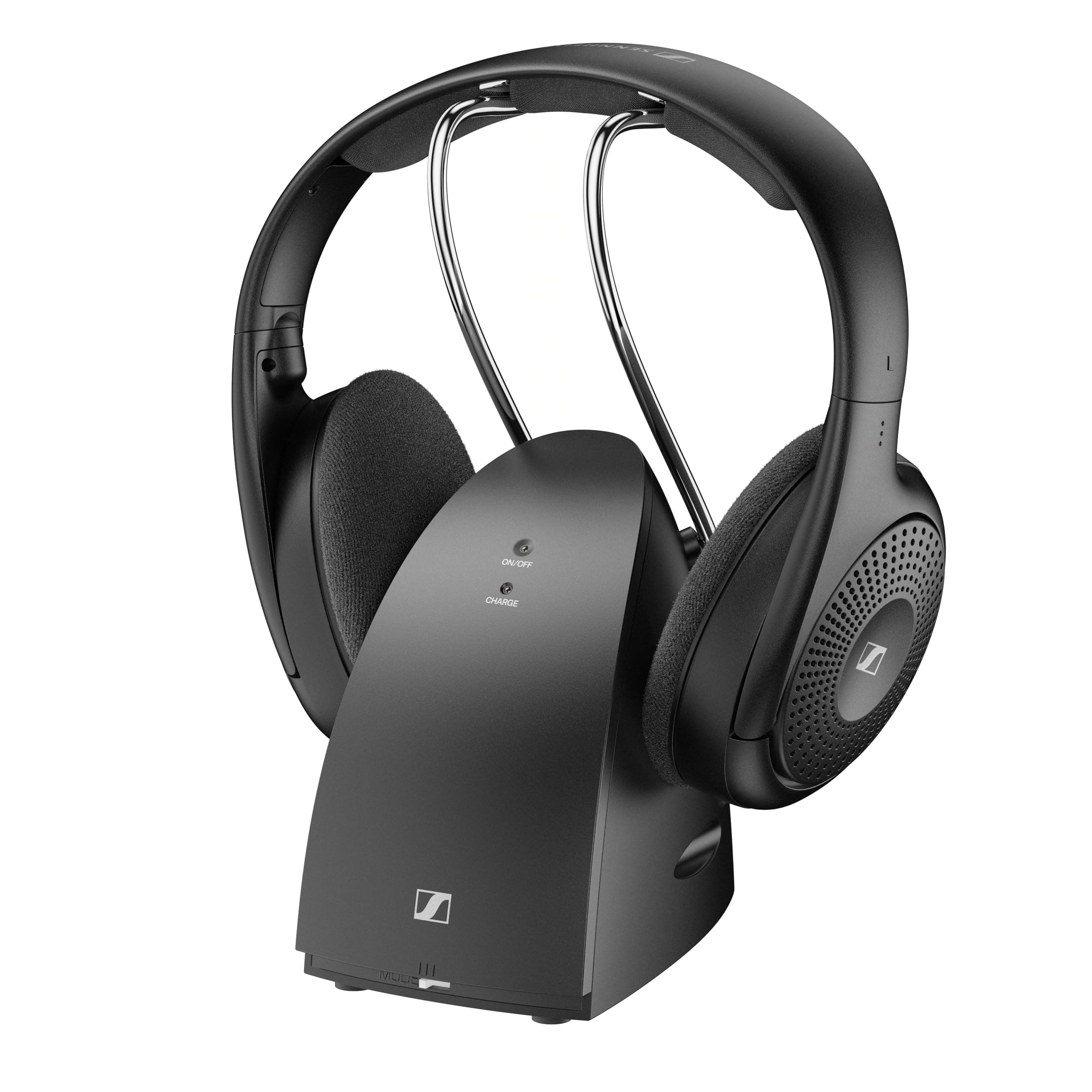 Sennheiser RS 120-W Bluetooth Headphones for TV, 3 Sound Modes, Lightweight Design, Easy Volume Control, 60m Range and Transmitter/Charger Combination, Black - Image 8