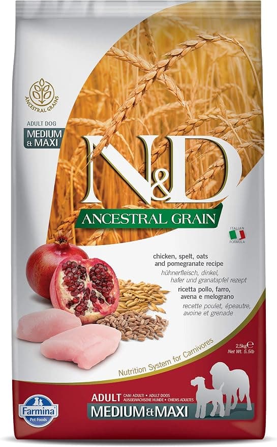 N&D ANC.Dog Med/Max Chicken Bag/2.5k Food FARMINA - Image 1