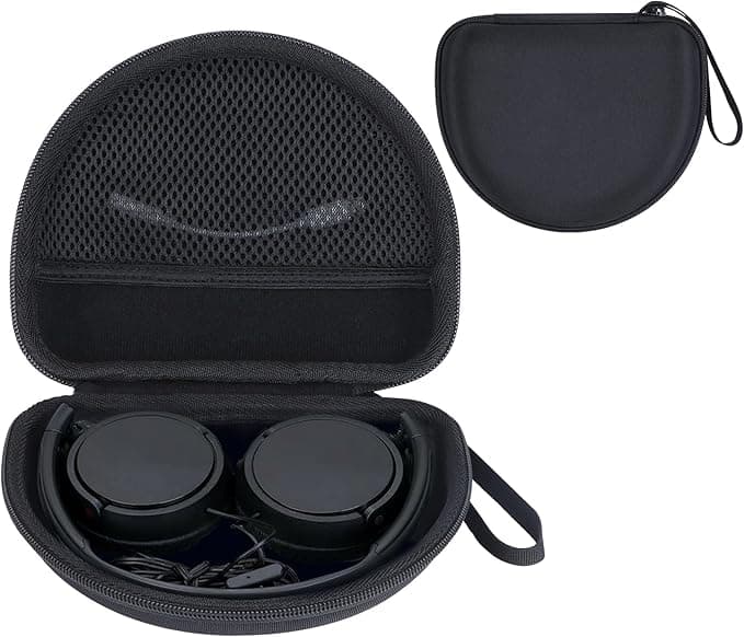 Hard Protective Case for Sony MDR-ZX110AP / MDR-ZX110NC / MDR-ZX310AP / MDR-ZX110 / ZX Series Foldable Headphones (Black) - Image 1