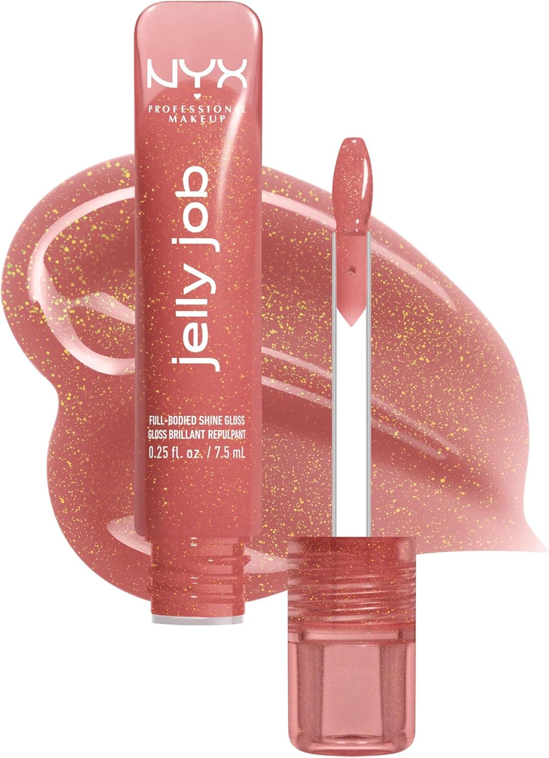NYX Professional Makeup Jelly Job - High Gloss - Smoothing Effect - Comfortable Feel - Visibly Hydrated Lips - Cherry Scent - Honey, It's Jelly 05