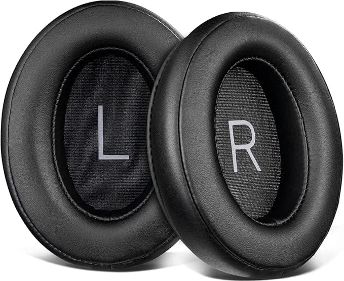 SOULWIT Leather Protein Foam Cushion Pads for Sennheiser Momentum 3 Wireless Noise Cancelling Over/Around-Ear Headphones, with Soft Noise Isolation Memory Foam - Image 1