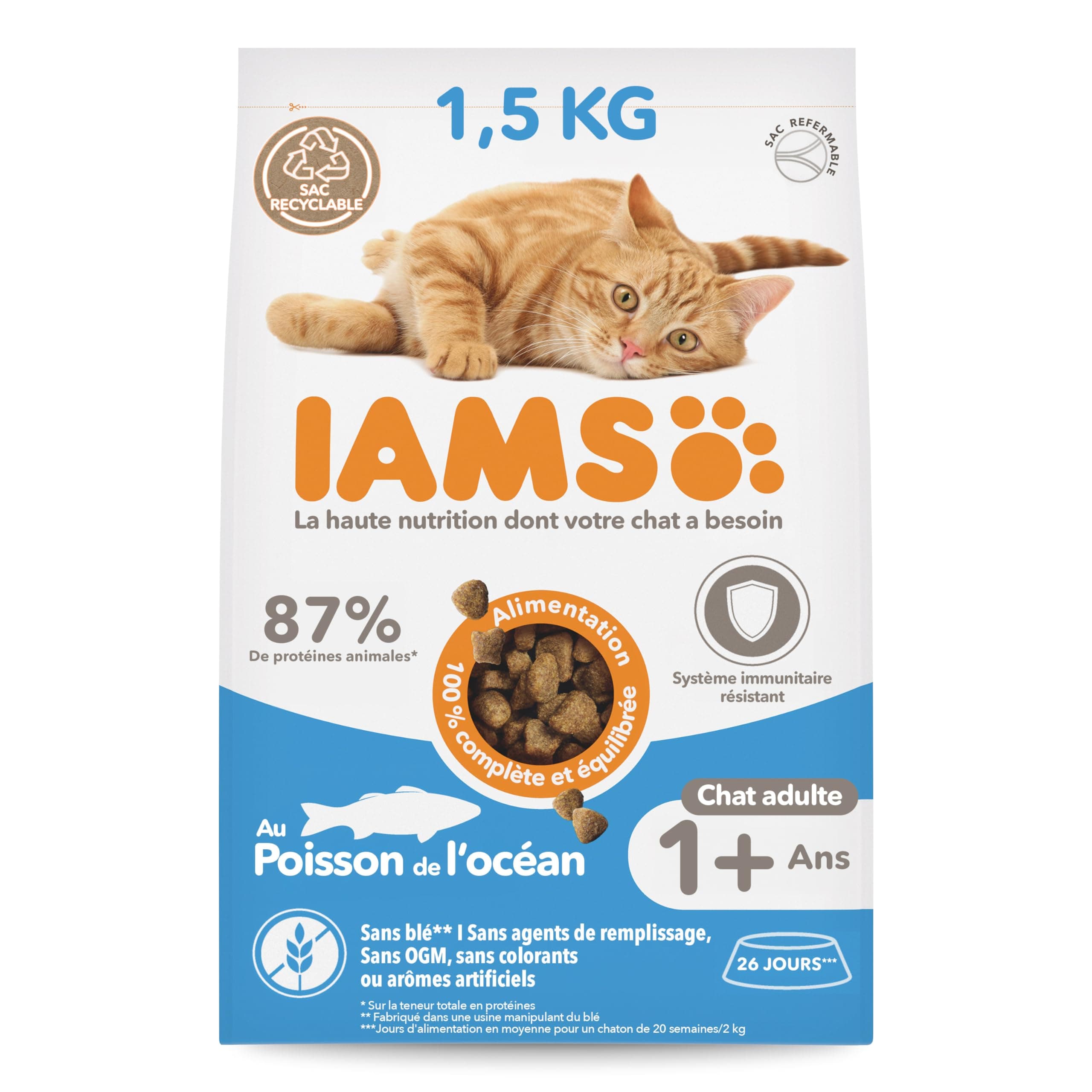 IAMS Ocean Fish Food for Adult Cats 1.5 kg