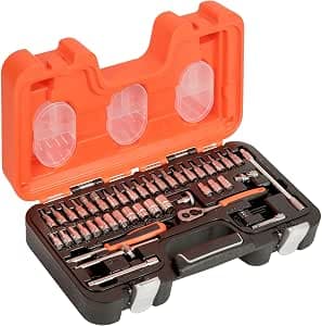 Bahco S460 46-Piece Set with Sockets and Ratchet 1/4 Inch