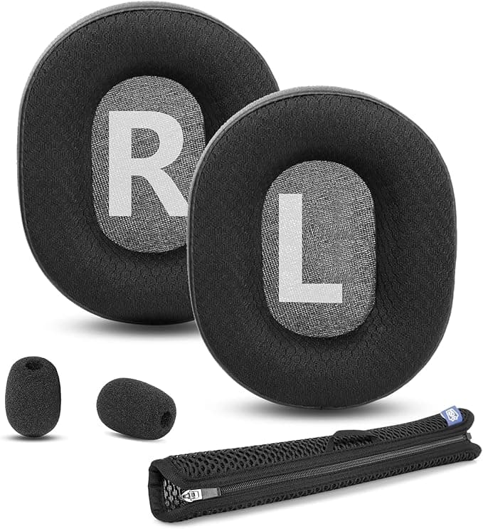Cloud III Replacement Ear Pads and Headband Covers Compatible with HyperX Cloud Alpha, Cloud III, Cloud II, Cloud Alpha S Gaming Headsets (Breathable Fabric/High Quality Foam)