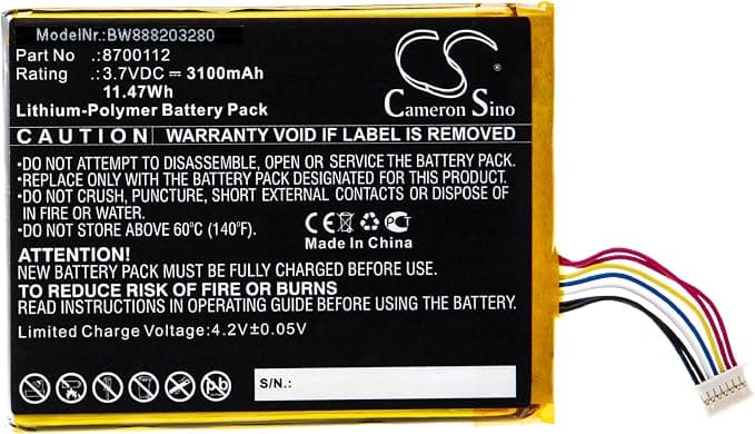 vhbw Battery Compatible with Bang & Olufsen BeoSound Moment Speaker, Speakers (3100mAh, 3.7V, Li-Polymer)