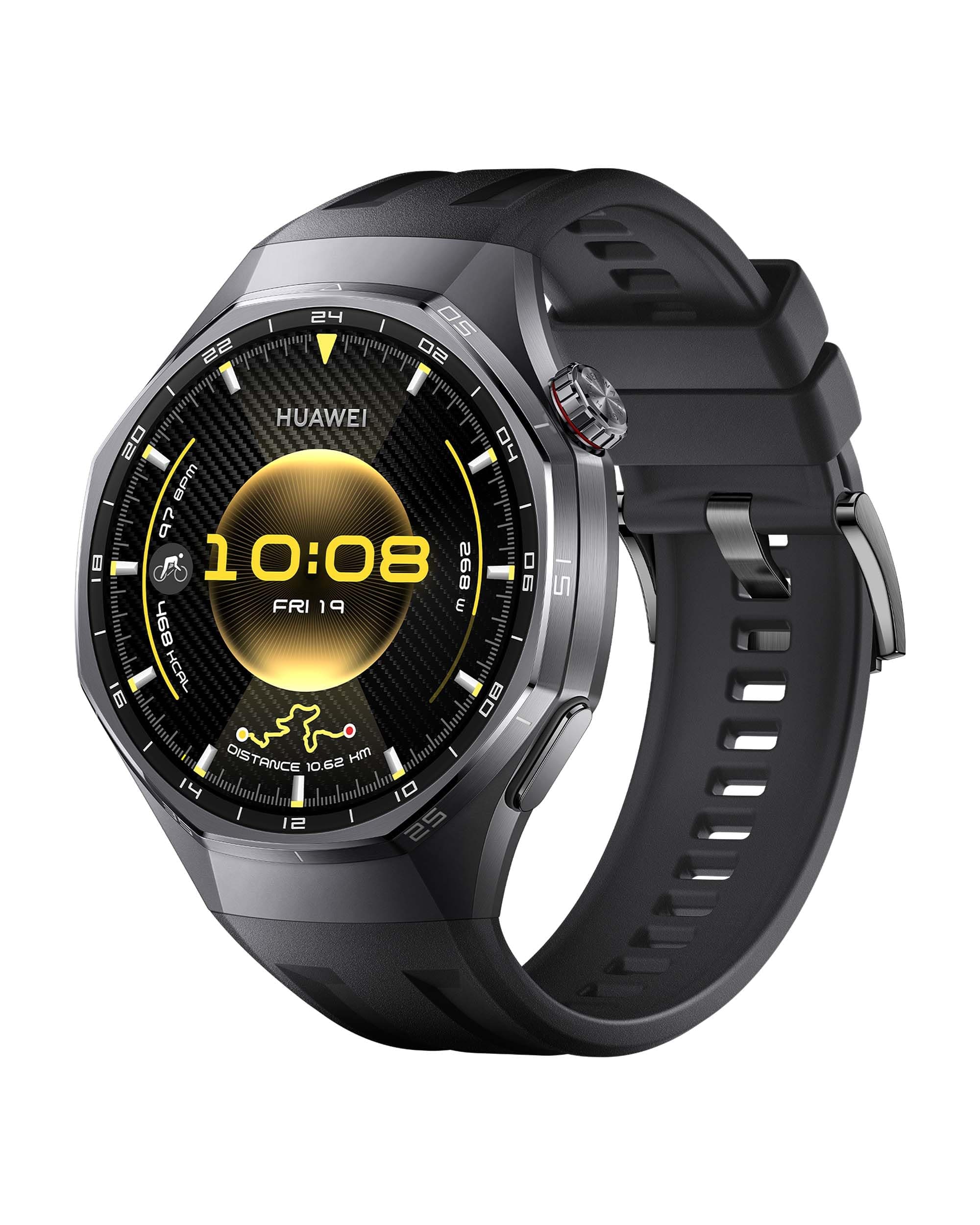 Huawei HUAWEI Watch GT 6 Pro GPS 46mm Smartwatches, 1.47 Inch AMOLED Display, Up to 21 Days Battery Life, Professional Cycling, Works with iOS and Android, ECG Analysis, Black