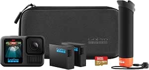 GoPro HERO13 Black Accessory Set – Includes The Handle (Floating Handle) 2 Enduro Batteries, SanDisk 64GB MicroSD Card, Carrying Case, and More