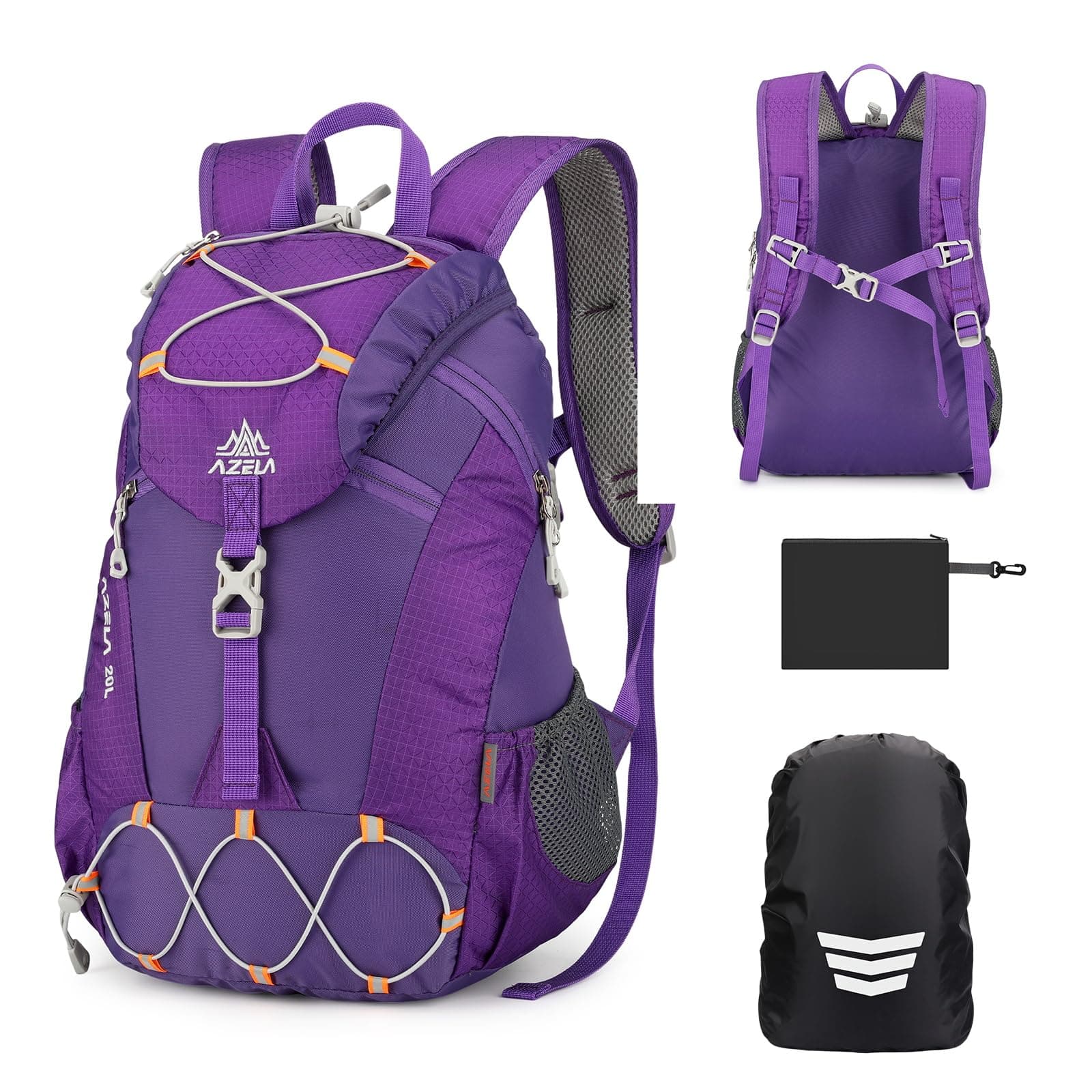 GES 20L Lightweight Waterproof Hiking Backpack with Rain Cover - Durable Multi-Use Backpack for Men and Women, Travel, Camping, Trekking, Cycling, School - Image 1