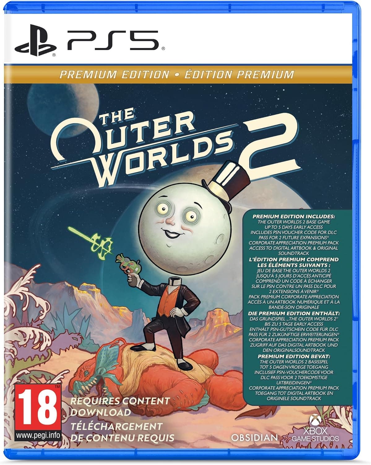 The Outer Worlds 2 - Edition Premium - PlayStation 5 (Disque + Code dans la boîte) - Image 1