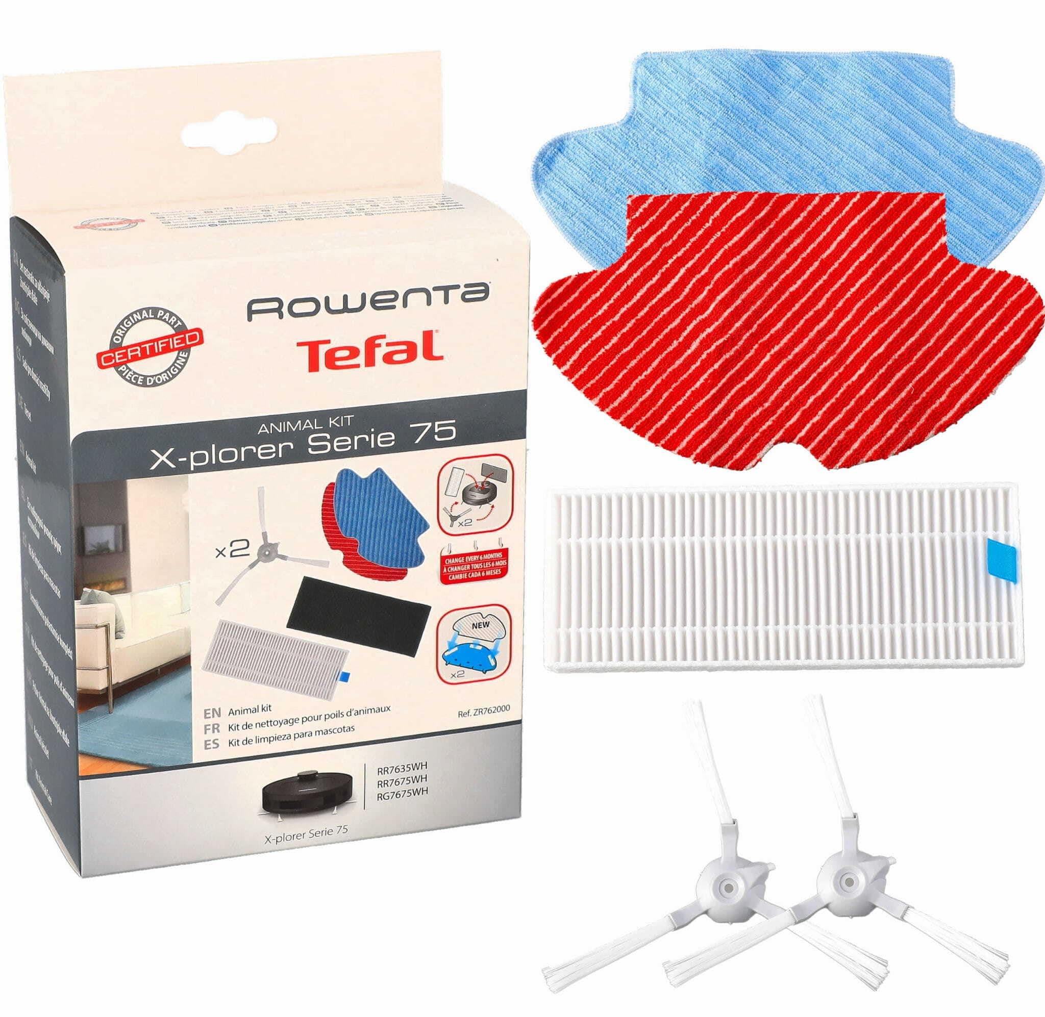 Rowenta RR76 Robot Xplorer 75 HEPA Filter Cloths Kit - Image 1