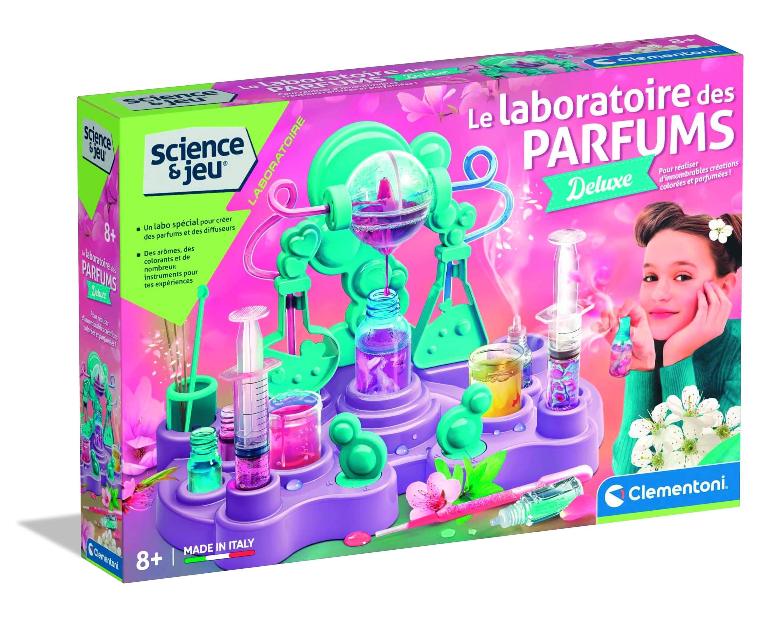 Clementoni Clementoni | Le Laboratoire des Parfums Deluxe – Scientific Gift Set for Children 8 Years+ | STEM Kit Chemistry Cosmetics | Create Perfumes & Diffusers | Educational Activity