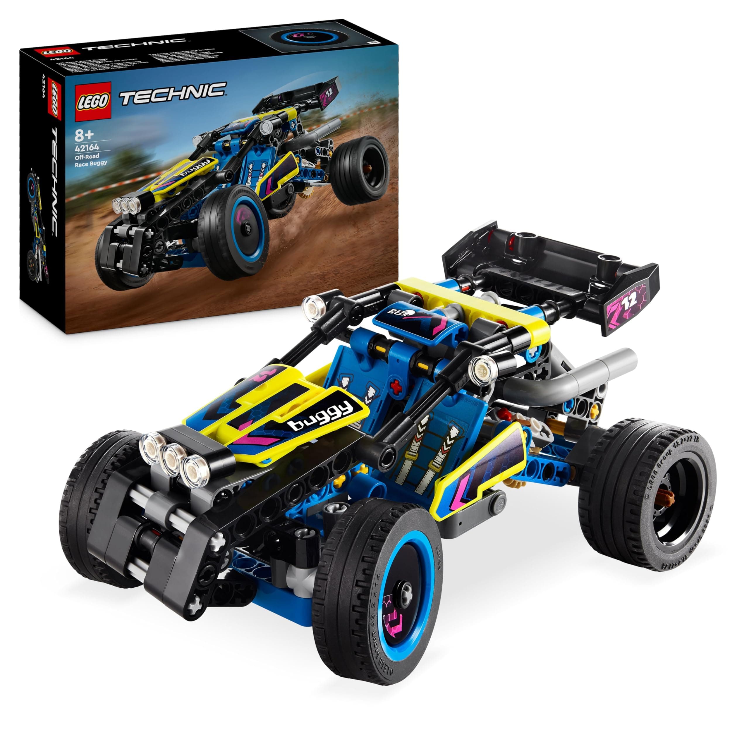 LEGO LEGO Technic 42164 All-Terrain Racing Buggy, Rally Vehicle, Racing Car Construction Toy, Gift for Boys and Girls from 8 Years Old