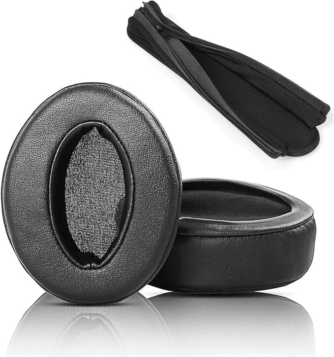 Replacement Ear Pads and Headband Compatible with Sennheiser HD4.50BT HD4.50BTNC, HD4.40BT, HD350BT, HD400S, HD300 Headset Earpads Protein Leather Softer - Image 1