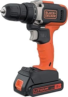 BLACK+DECKER Black+Decker BCD002ME2K-QW Perceuse-Visseuse sans Fil - 18 V - 2 x 2, 5 Ah - 38 Nm - 1400 TRS/min - 2 batteries - Livrée en Coffret