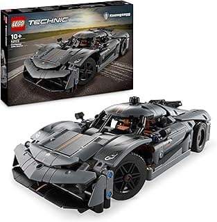 Technic Hypercar Koenigsegg Jesko Absolut Grey – Building Set – Children's Vehicle – Building Model – Gift for Motorsport Enthusiasts 42173