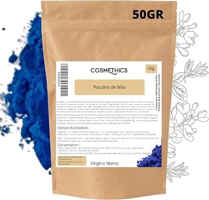 Cosm'Ethics - Blue Nila Powder 50g – Natural Powder from Morocco for Face & Hair Care – Discovery Format – Radiance & Hair Shine - Image 1